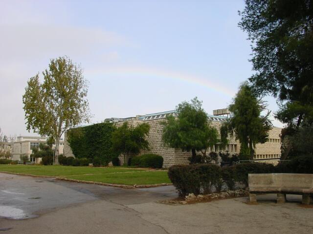 The Mathematics Institute and a rainbow