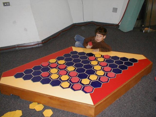A hex game board