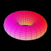 A torus, or donut, shape