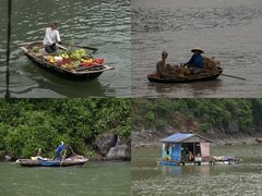 Floating in Ha Long Bay