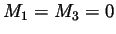 $ M_1=M_3=0$