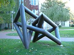 A Knotted Trivalent Graph at Boston University (1)