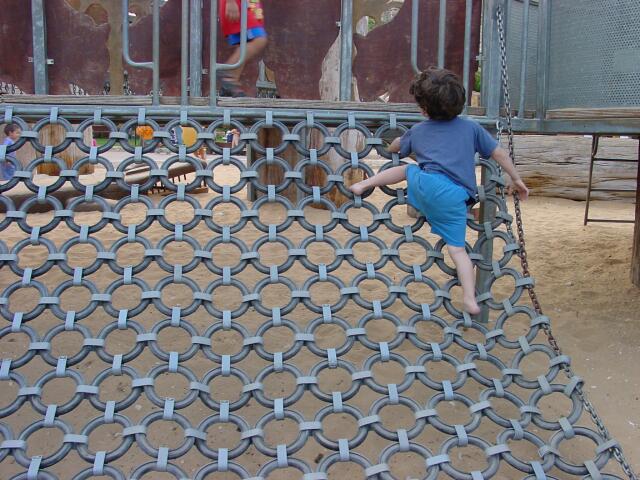 A climbing net