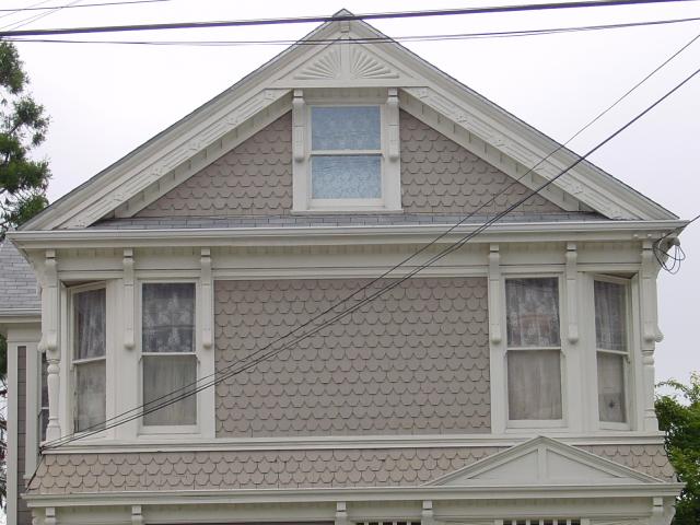 Outside wall of a house