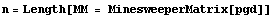 n = Length[MM = MinesweeperMatrix[pgd]]