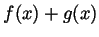 $ f(x)+g(x)$