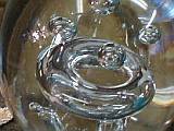 A toroidal bubble in glass