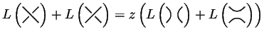 $\displaystyle L\left(\text{\LARGE\raisebox{-4pt}{$\backoverslash$}}\right)
+L\l...
...g$}}\right)
+L\left(\text{\LARGE\raisebox{-4pt}{$\hsmoothing$}}\right)
\right)
$
