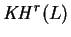 $ \operatorname{\it KH}^r(L)$