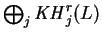 $ \bigoplus_j\operatorname{\it KH}^r_j(L)$