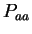 $ P_{aa}$