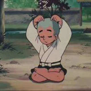 Ikkyusan sitting and thinking
